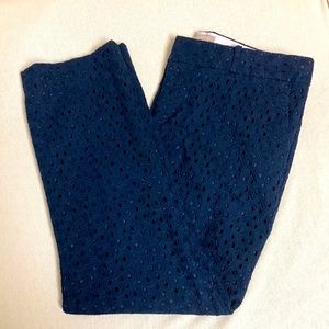 BR Blue Hampton eyelet pants size 10